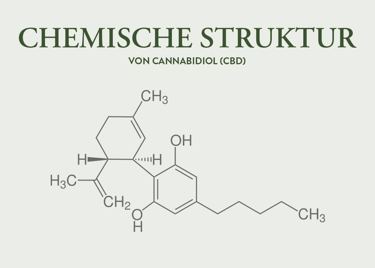 Die chemische Struktur von CBD