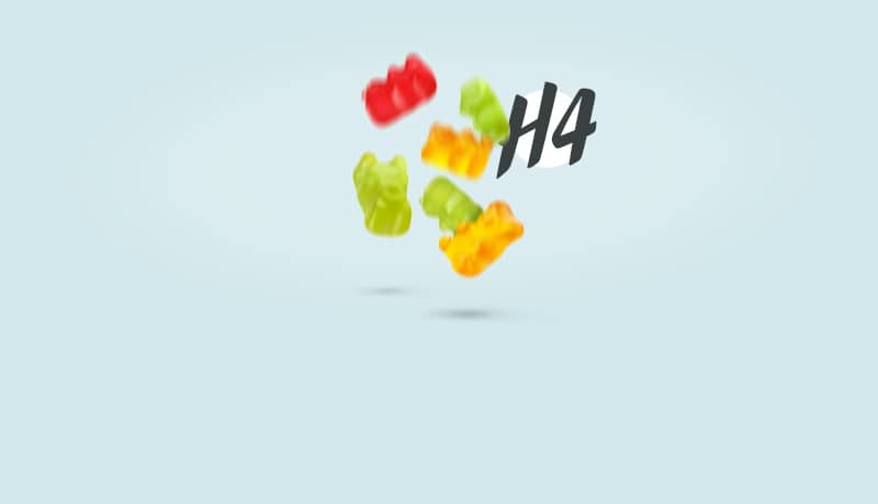 H4CBD Gummibärchen - Menü