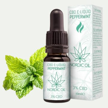 Nordic Oil CBD E-Liquid 3 Prozent Pfefferminze 300mg 10ml