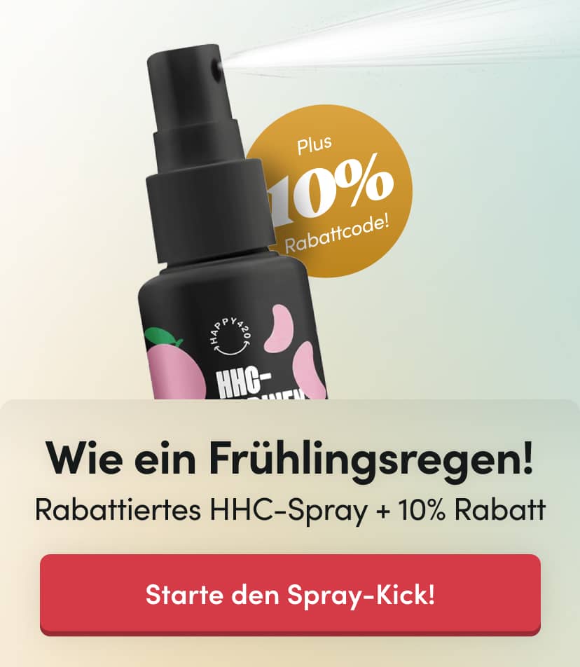 Happy420 HHC Spray mit 10% Rabatt