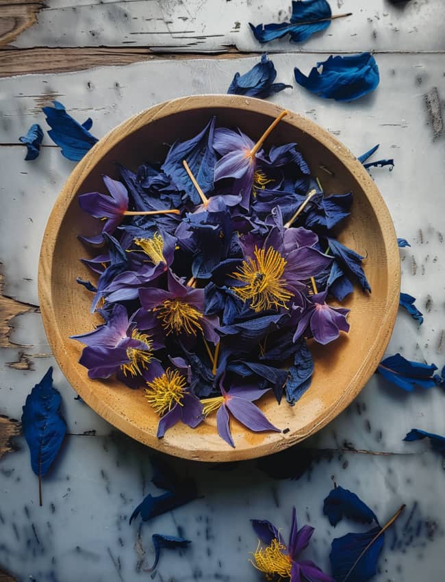 Getrockneter blauer Lotus: Traditionelle Konsumarten von Tee bis Wein