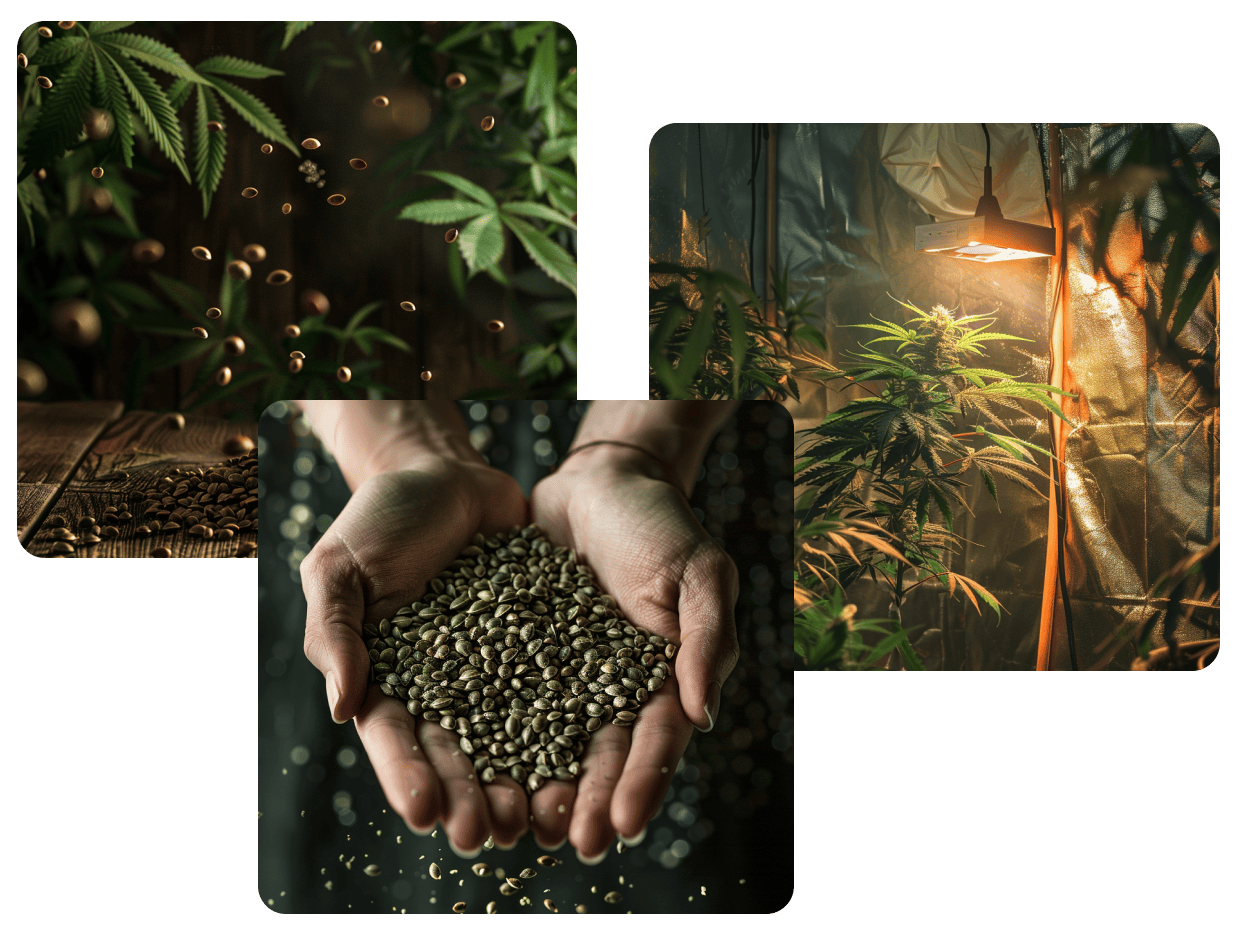 Premium Cannabis Samen für hohe Erträge in einem Growshop