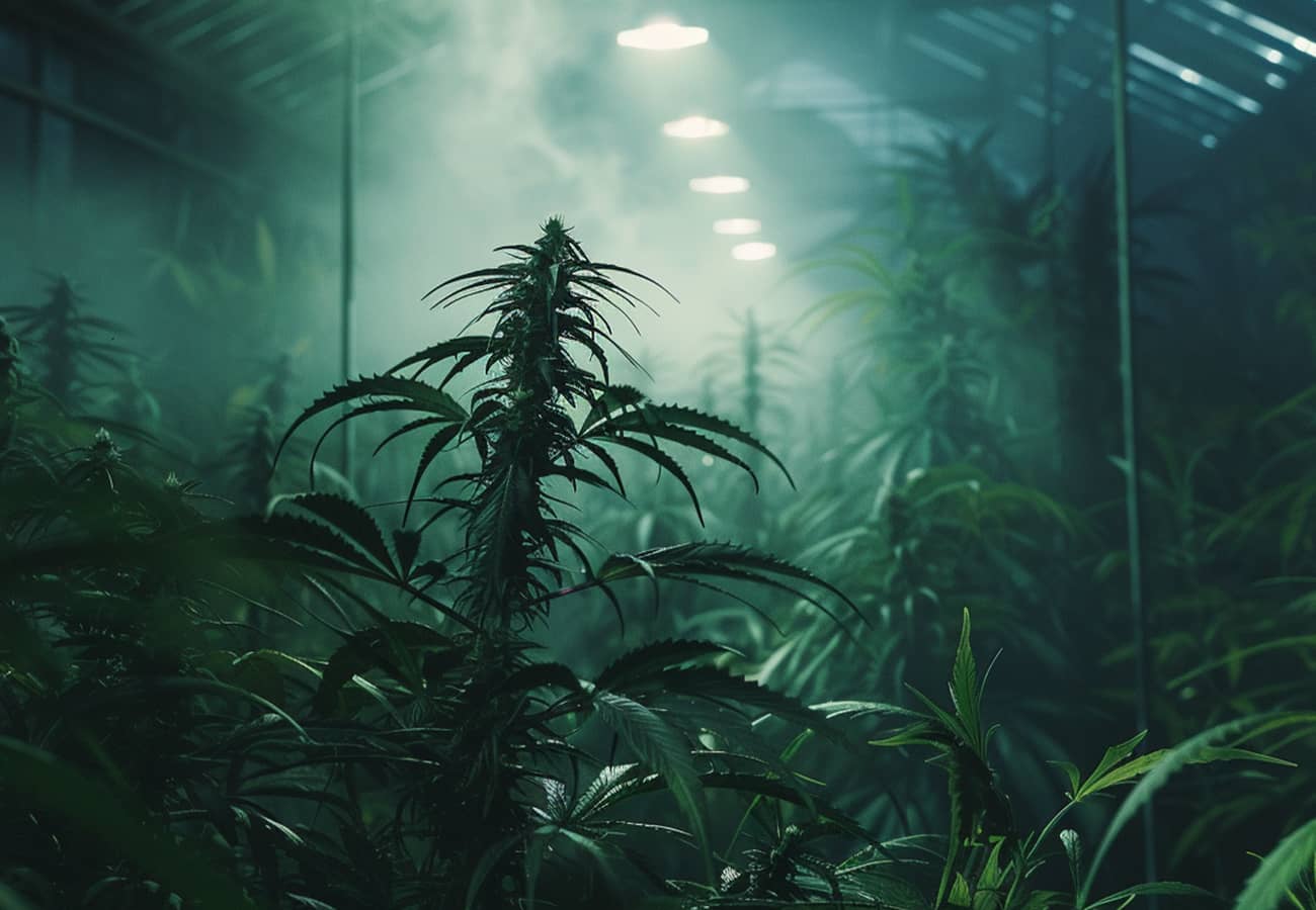 Cannabis im Gewächshaus