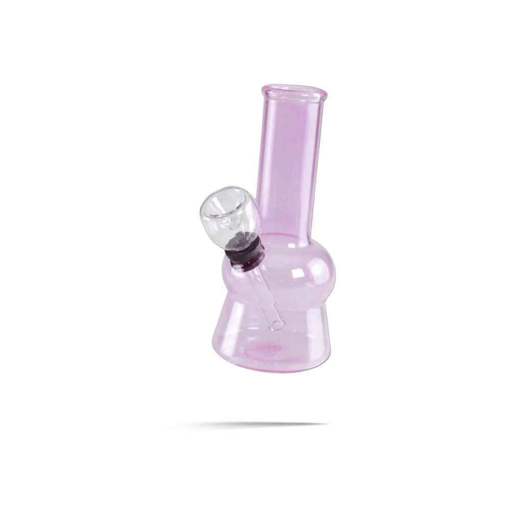 Bong Discount Glasblubber Mini Clear rosa