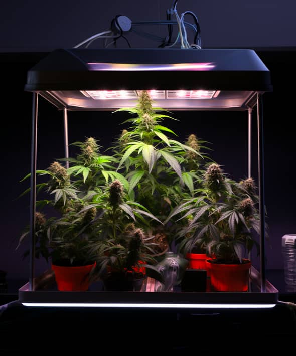 Optimale Bedingungen für die Aufzucht von Cannabis Keimlingen und Stecklingen im Mini Gewächshaus