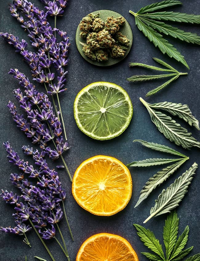 Myrcen, Limonen und Linalool: Die wichtigsten Terpene und ihre Aromen im Cannabis