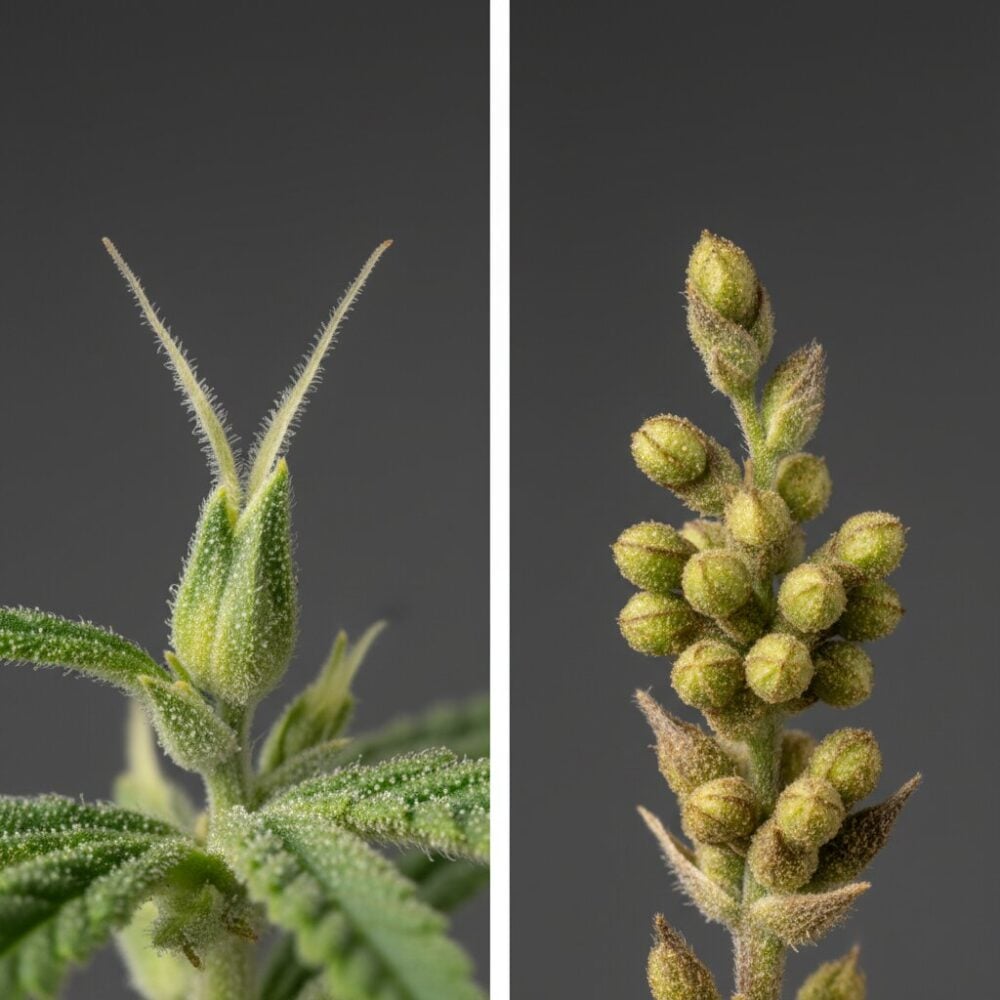 Cannabis Vorblüte - Geschlecht erkennen