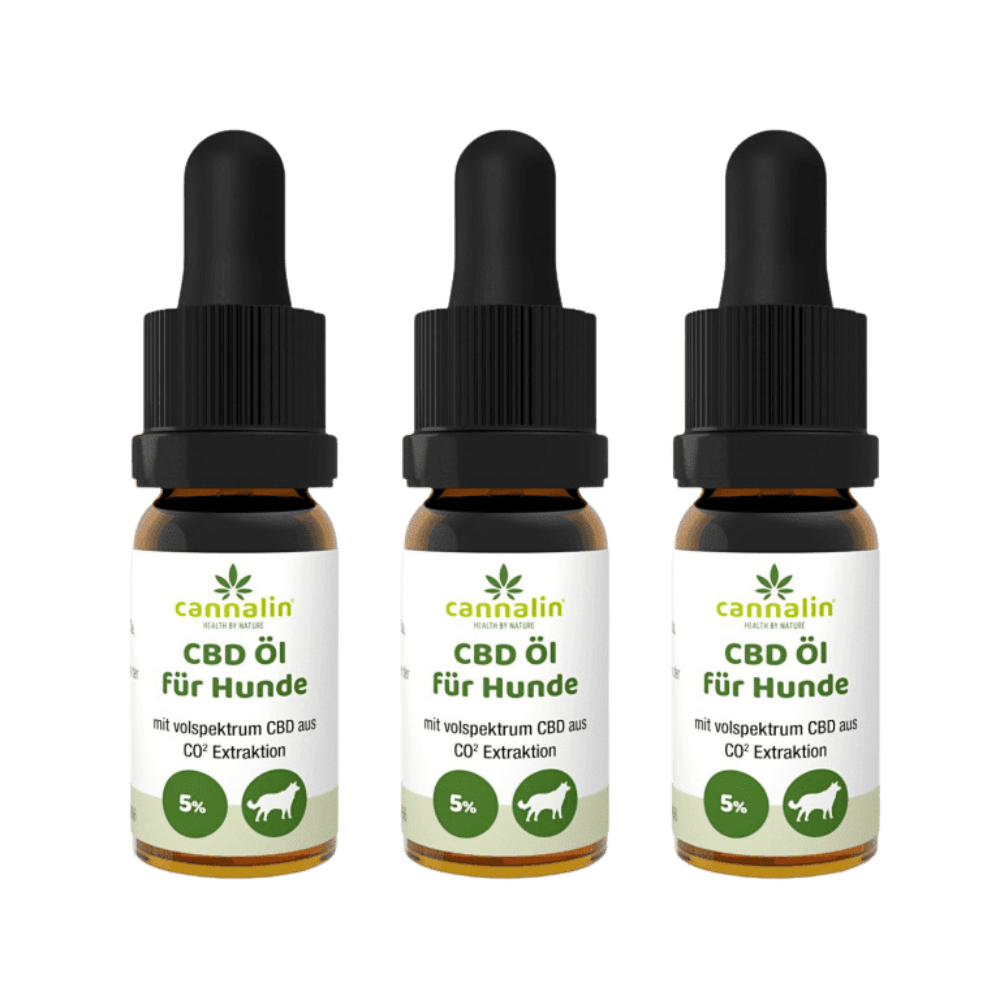 Cannalin CBD Öl für Hunde 5% 3 für 2