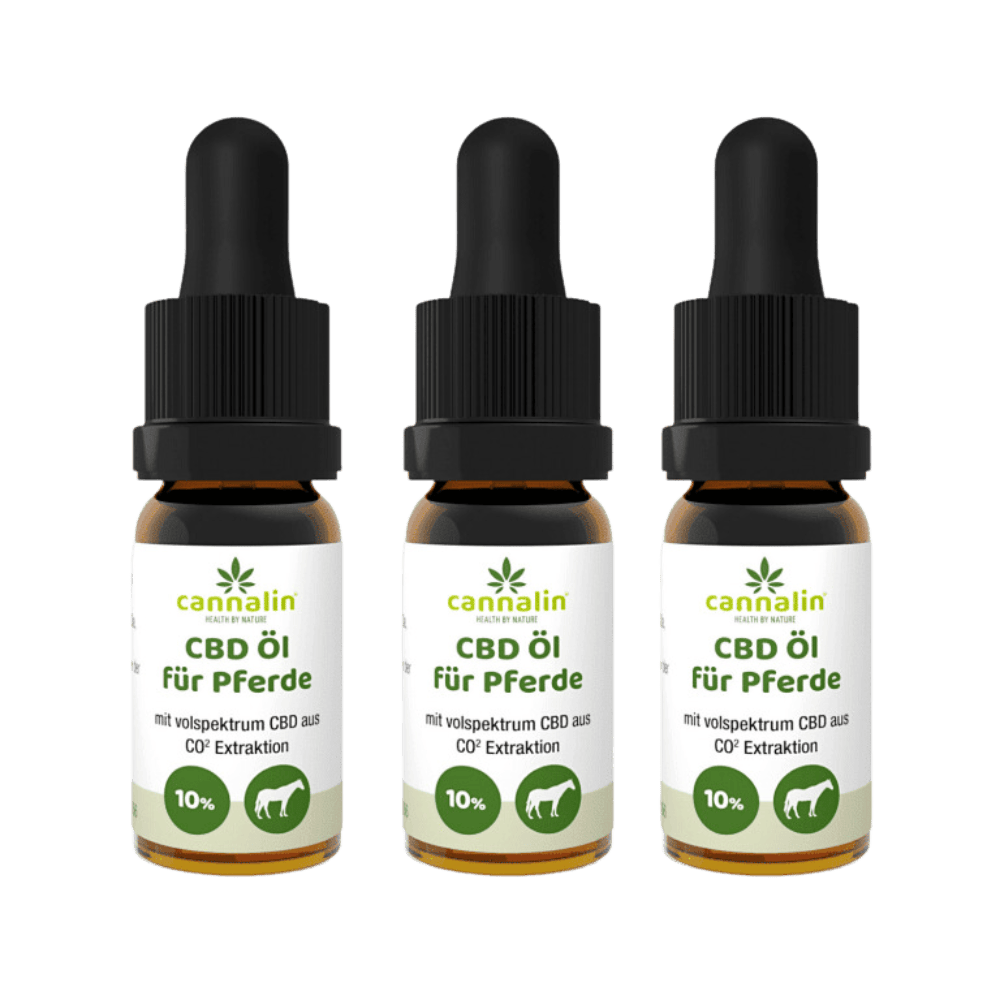 Cannalin CBD Öl für Pferde 10% 3 für 2