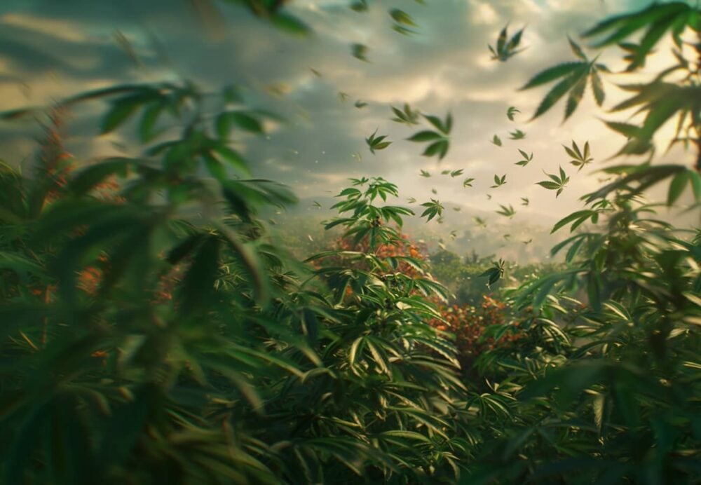 Cannabisblätter