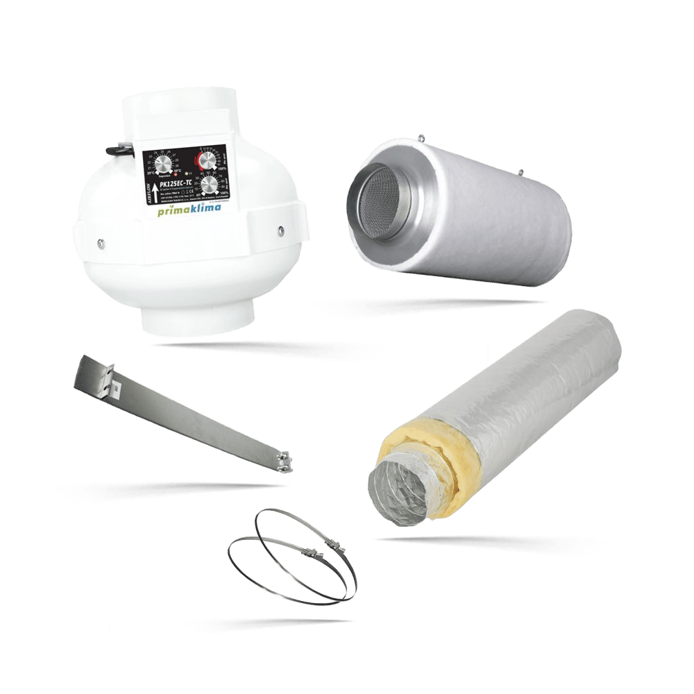 Longlife-Abluft-Set PK125EC-TC - Grow Guru