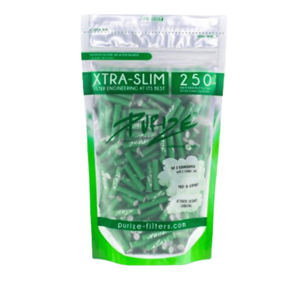 PURIZE Aktivkohlefilter - XTRA Slim Size im 250er Standbodenbeutel - Schwaben Terps Shop