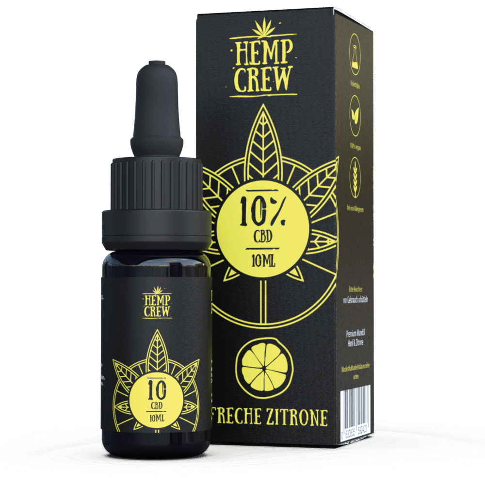 10% CBD Öl Freche Zitrone - HempCrew