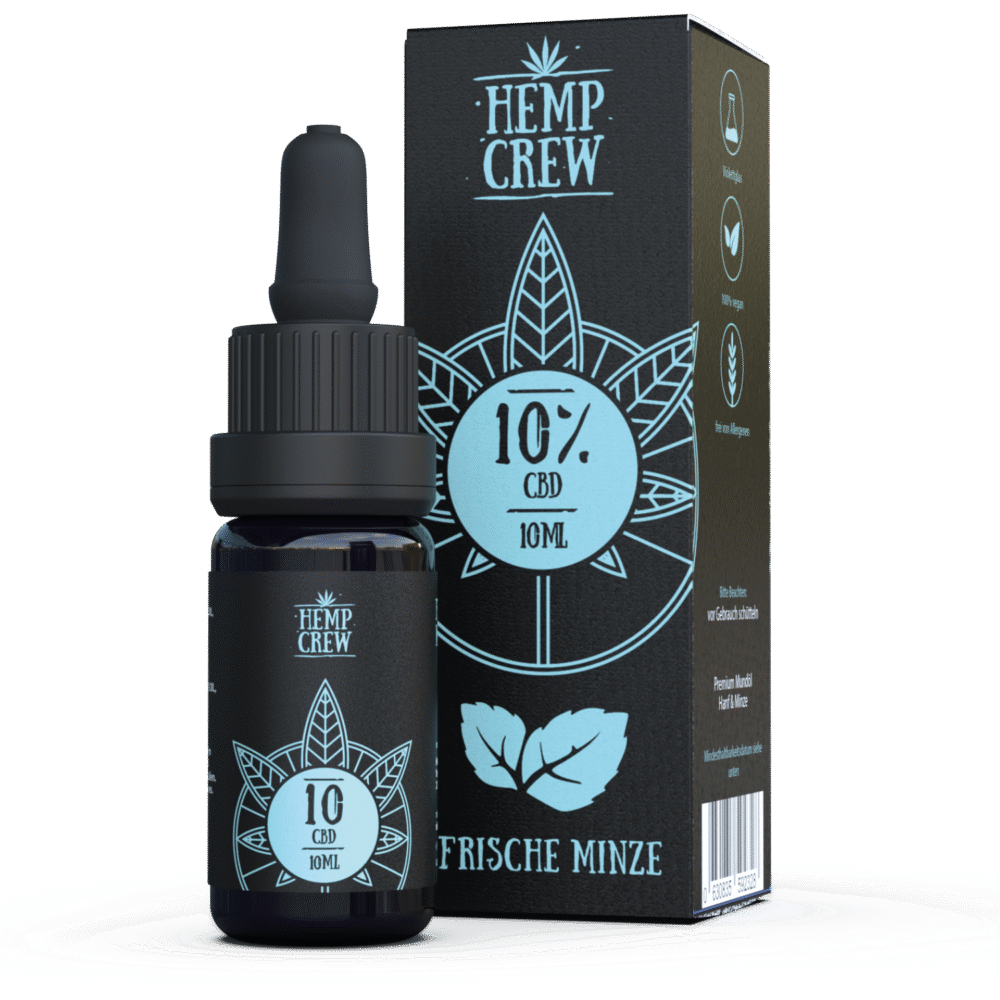 10% CBD Öl Frische Minze - HempCrew