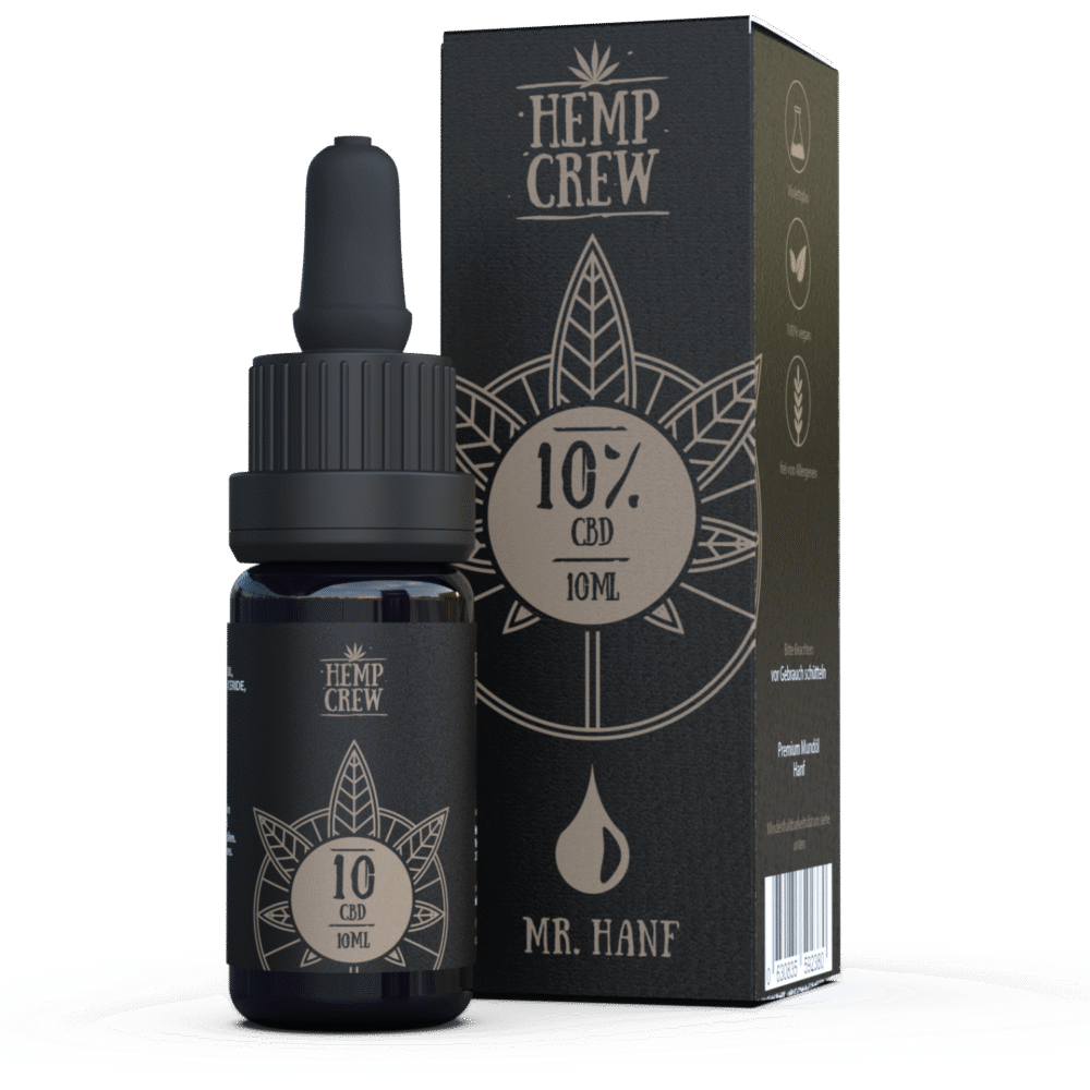 10% CBD Öl Hanf Natur - HempCrew
