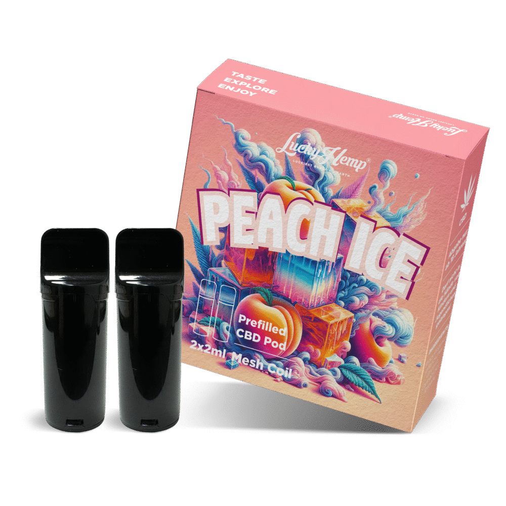 2x Pods Peach Ice - Lucky Hemp