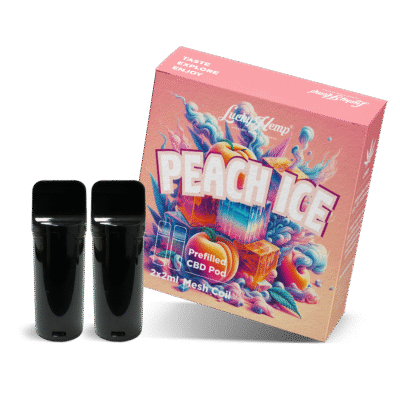 2x Pods Peach Ice - Lucky Hemp