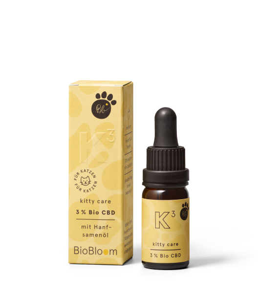 3% Bio CBD Öl für Katzen kitty care - BioBloom