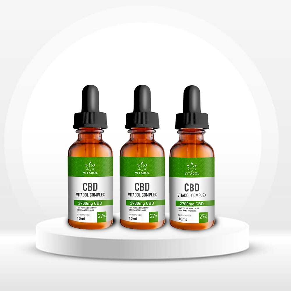 3 x Vitadol Complex CBD Öl 27% 10ml - CBDwelt