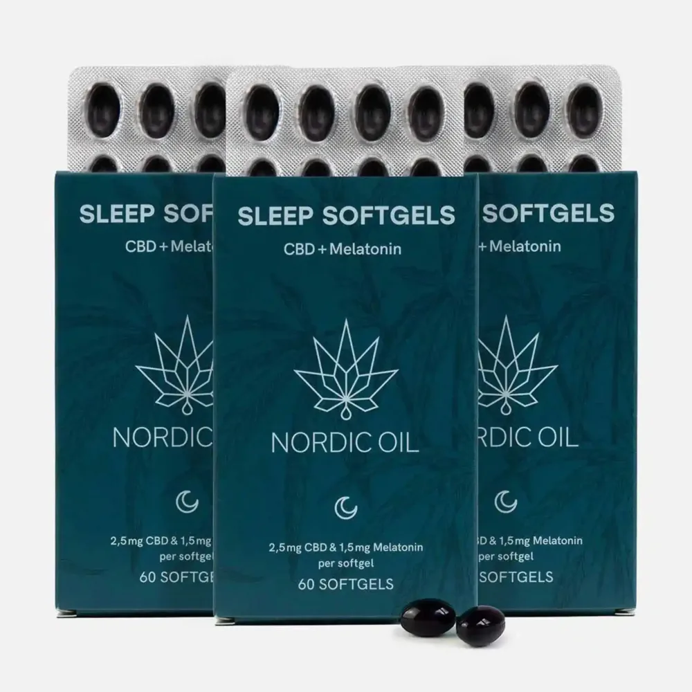 3FÜR2 CBD Kapseln mit Melatonin - Nordic Oil