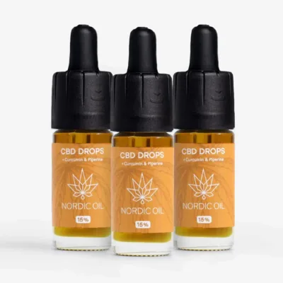 3FÜR2 CBD Öl 15% mit Curcumin - Nordic Oil