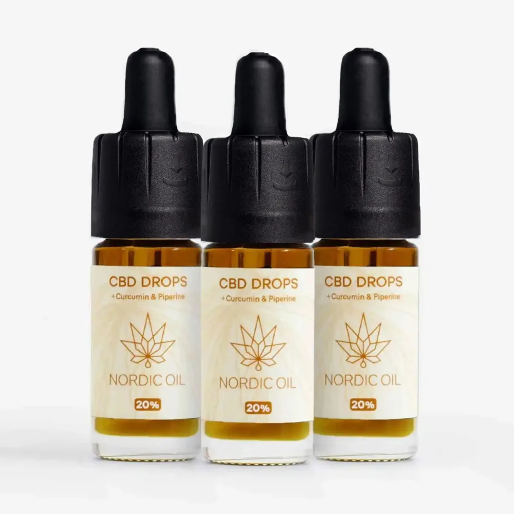 3FÜR2 CBD Öl 20% mit Curcumin - Nordic Oil