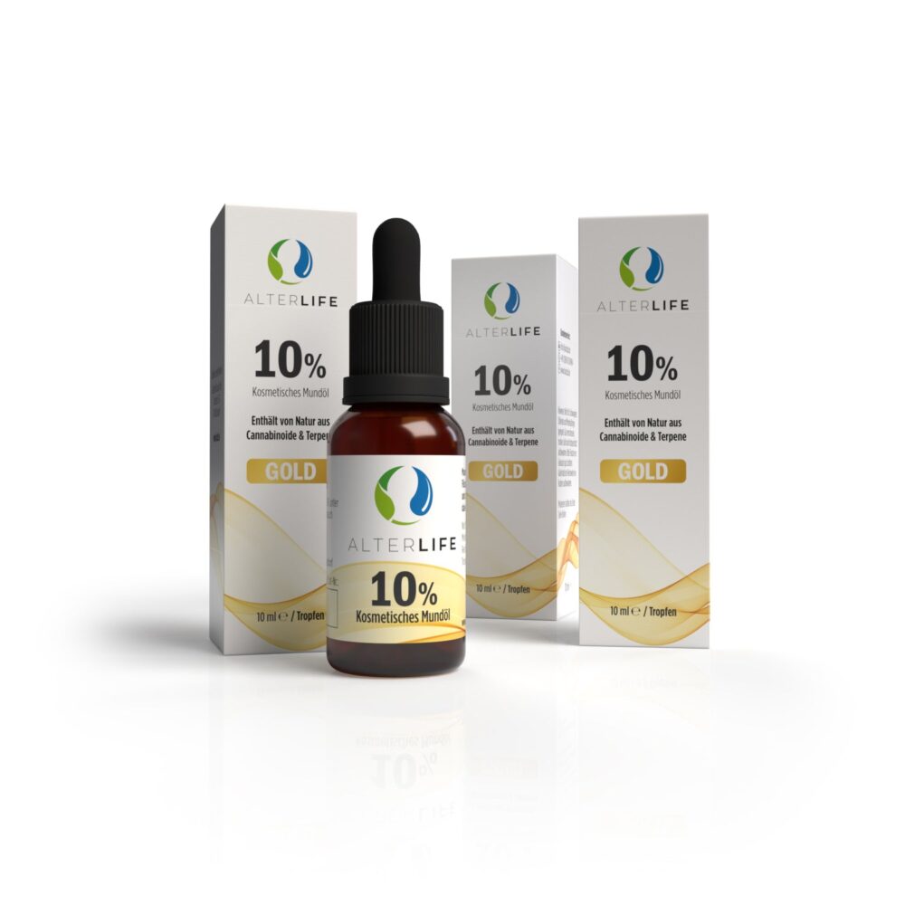 3x AlterLife CBD Gold Öl 10% - Hempamed