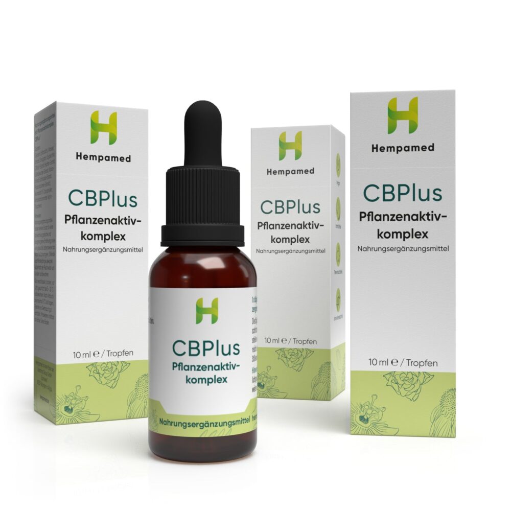 3x CBPlus 500 mg Pflanzenaktivkomplex - Hempamed