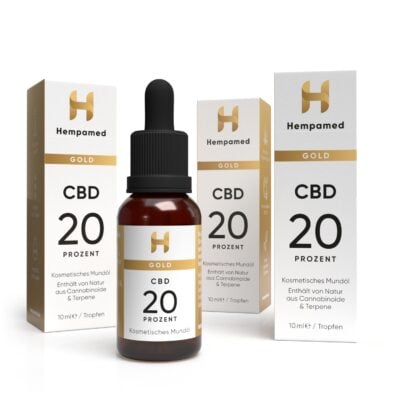 3x Gold CBD Öl 20% - Hempamed