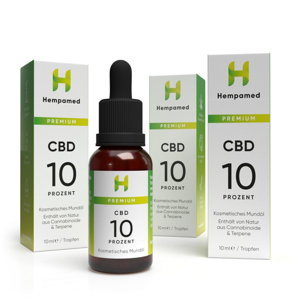 3x Premium CBD Öl 10% - Hempamed