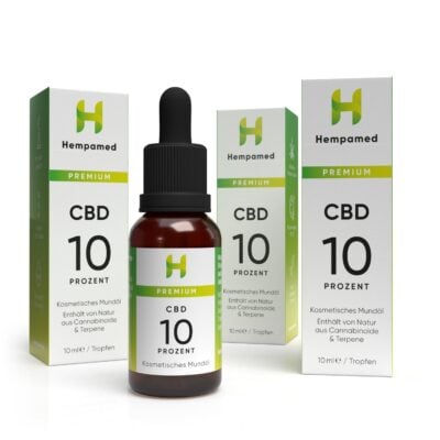 3x Premium CBD Öl 10% - Hempamed
