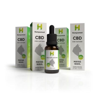 4x Premium CBD Öl für Katzen 3% Lachs-Aroma - Hempamed