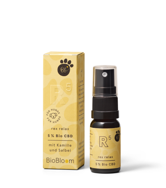 5% Bio CBD Öl für Hunde rex relax - BioBloom