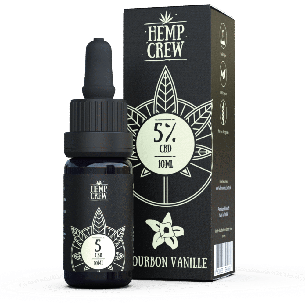 5% CBD Öl Bourbon Vanille - HempCrew