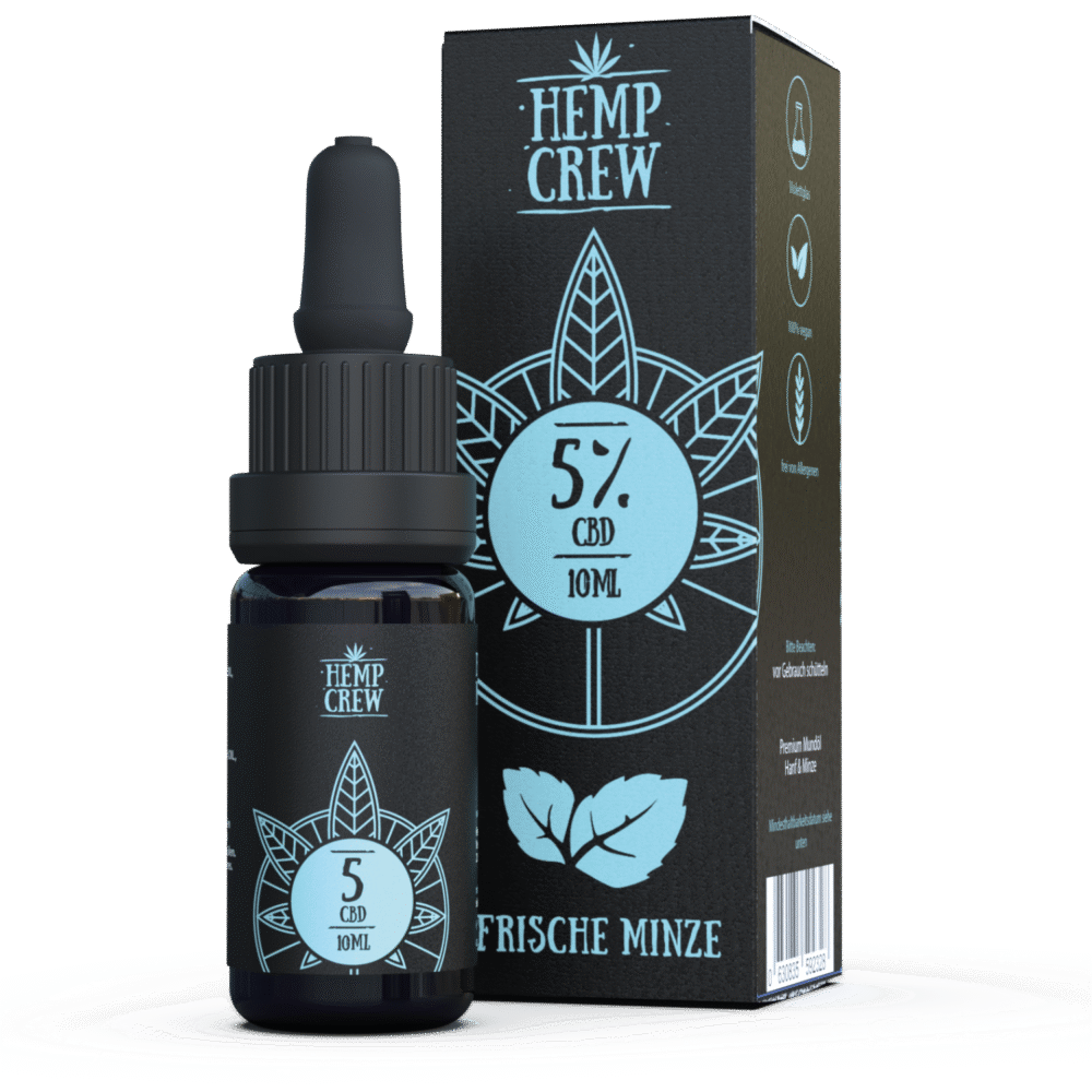 5% CBD Öl Frische Minze - HempCrew