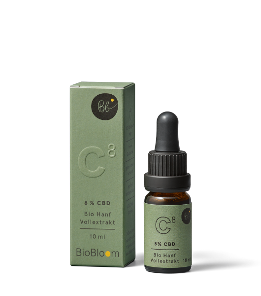 8% Bio CBD Öl 10 ml - BioBloom