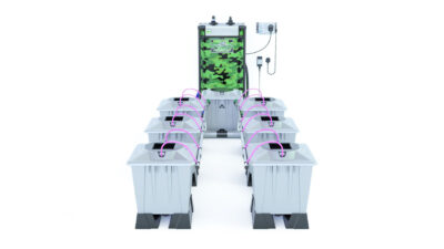 Alien Hydroponics AERO System Silver Series 15L Töpfe für 6 Pflanzen - Grow Guru