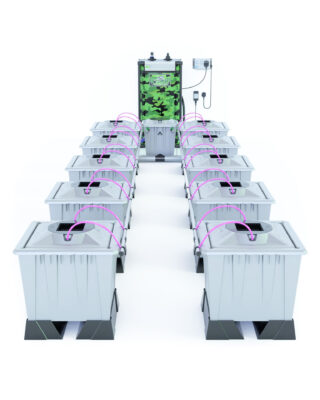 Alien Hydroponics AERO System Silver Series 30L Töpfe mit 10 Töpfen - Grow Guru