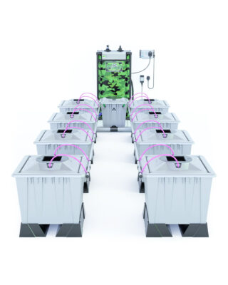 Alien Hydroponics AERO System Silver Series 30L Töpfe mit 8 Töpfen - Grow Guru