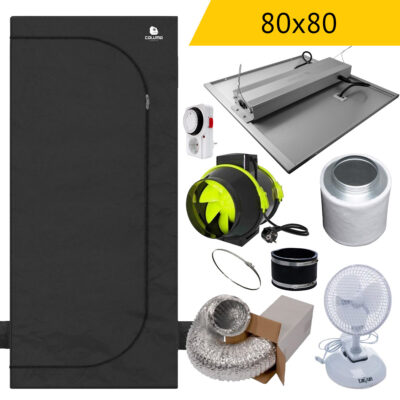 Anfänger Growbox Komplettset M | 80x80x180 cm | 240 Watt - Grow Guru