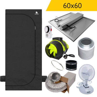 Anfänger Growbox Komplettset S | 60x60x160 cm | 150 Watt - Grow Guru