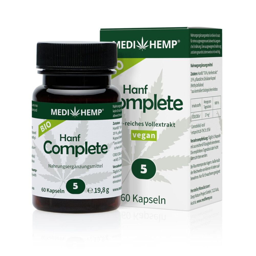 Bio Hanf Complete Kapseln 5% - MEDIHEMP
