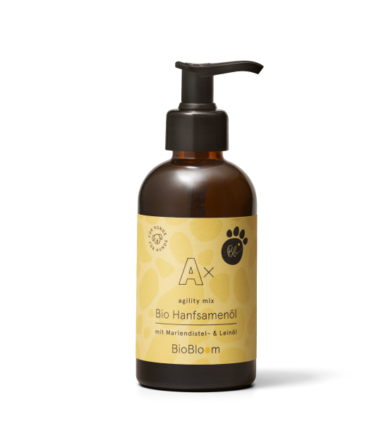 Bio Hanfsamenöl mit Mariendistelund Leinöl agility mix - BioBloom