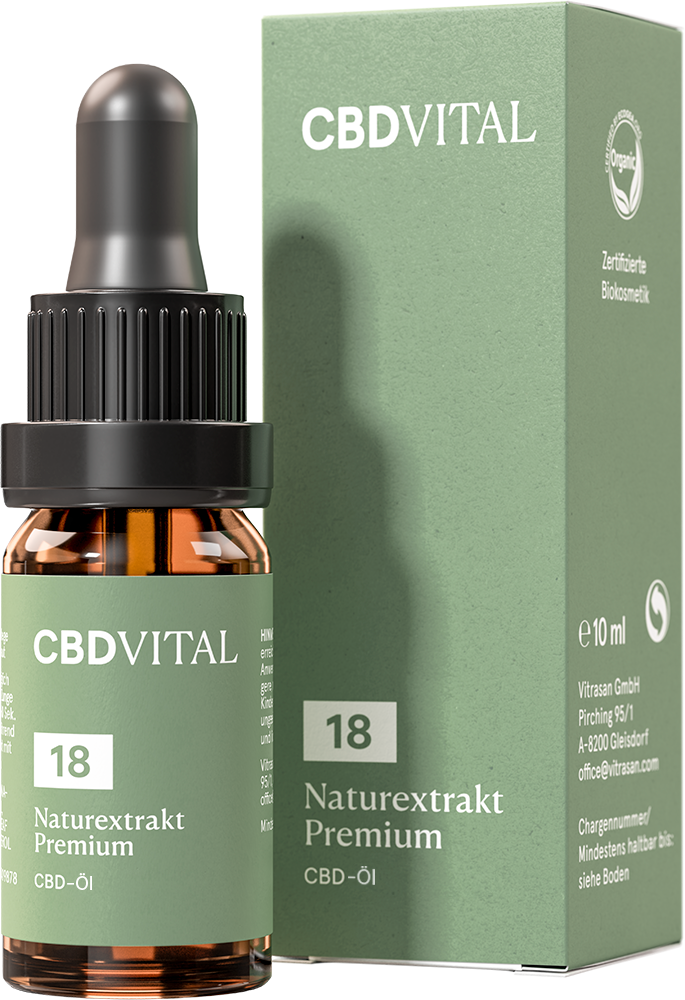 CBD Naturextrakt PREMIUM Öl 18% - CBD Vital