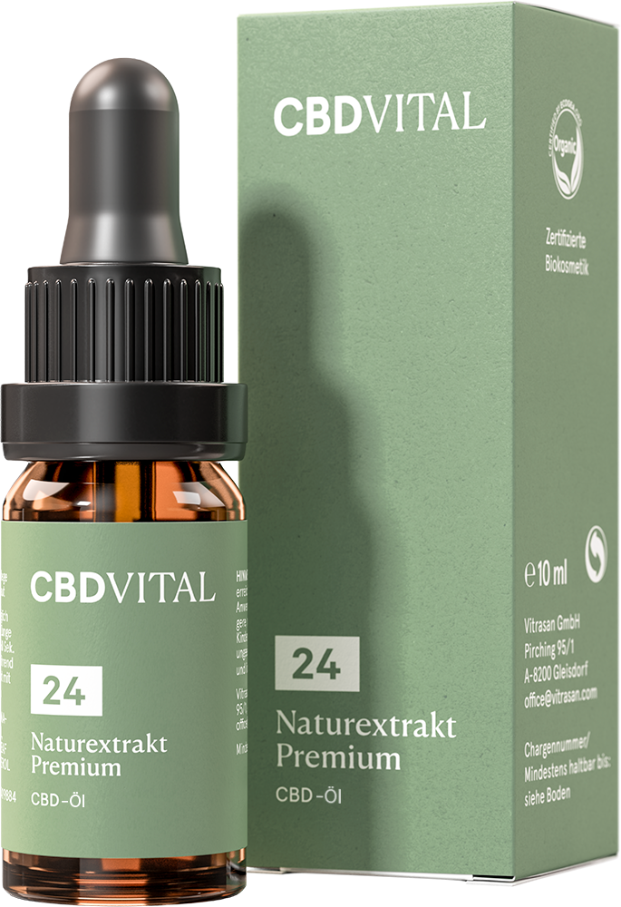 CBD Naturextrakt PREMIUM Öl 24% - CBD Vital
