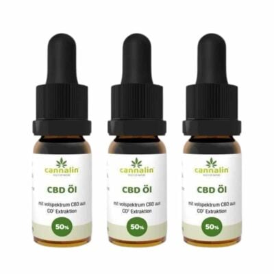 CBD Öl 50% 10ml 3 zum Preis von 2 - Cannalin