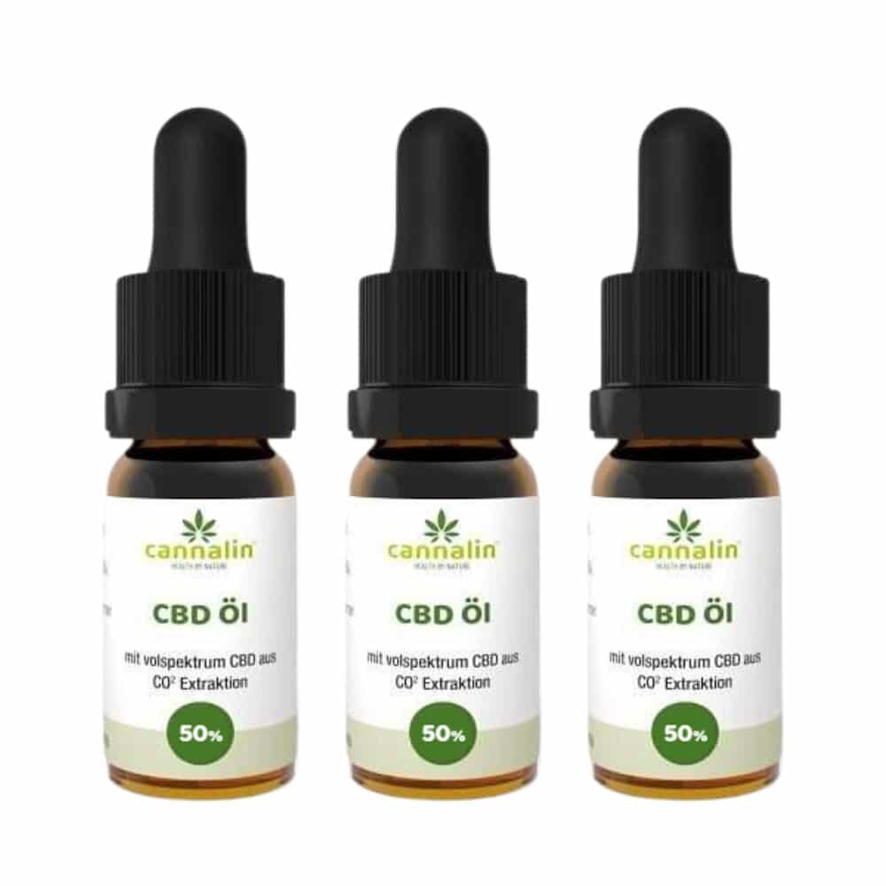 CBD Öl 50% 10ml 3 zum Preis von 2 - Cannalin