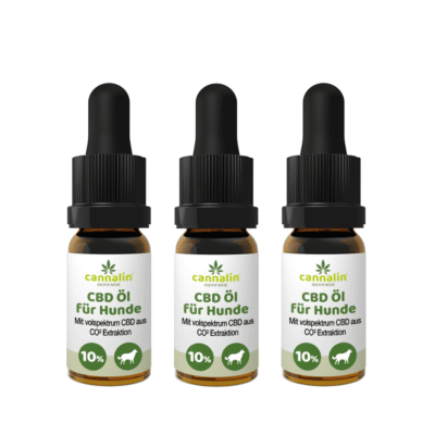 CBD Öl für Hunde mit Lachsöl 10% 3 zum Preis von 2 - Cannalin