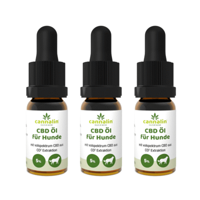 CBD Öl für Hunde mit Lachsöl 5% 3 zum Preis von 2 - Cannalin