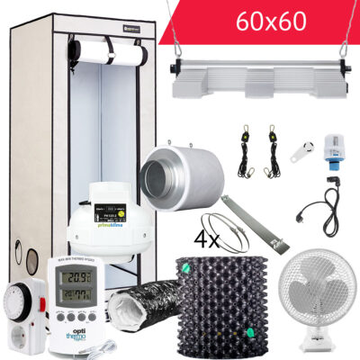DIY High End LED Growbox Komplettset 60x60 200W - Grow Guru